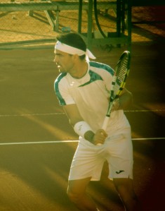Pere Riba durante su semifinal